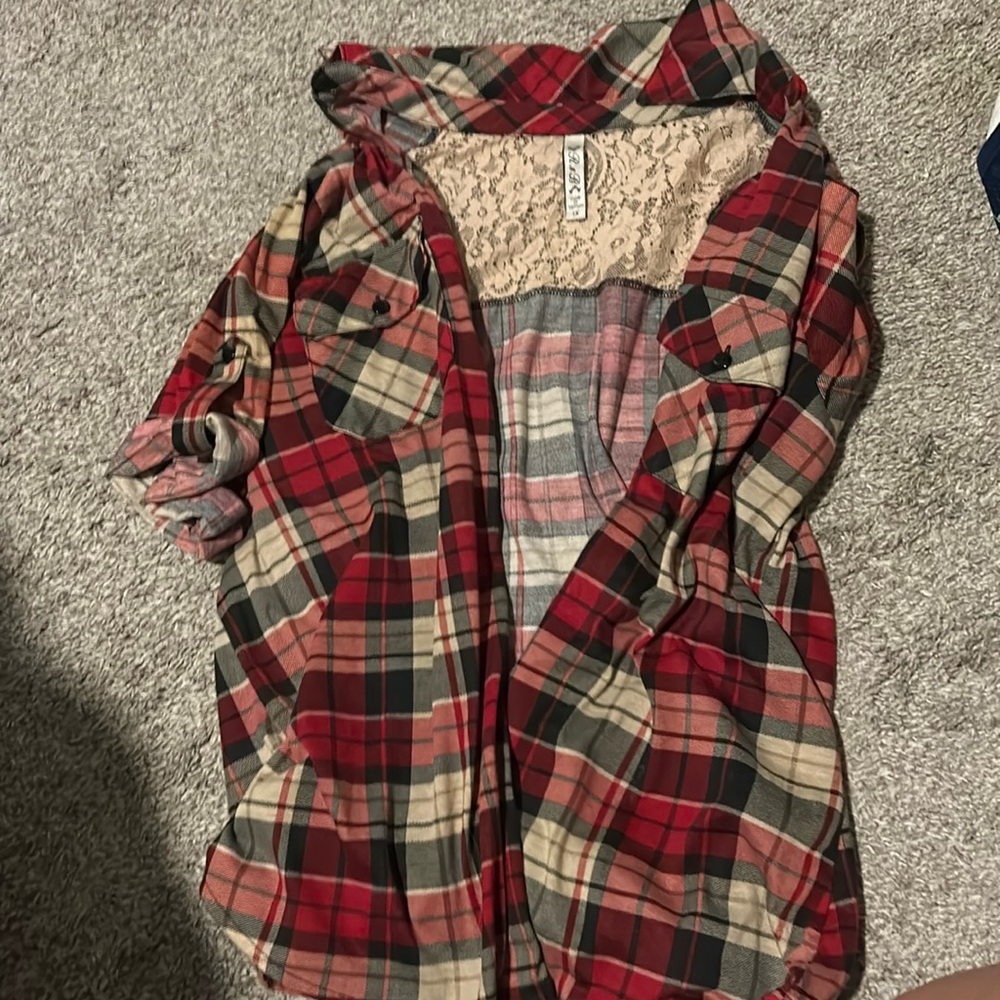 Plaid button down